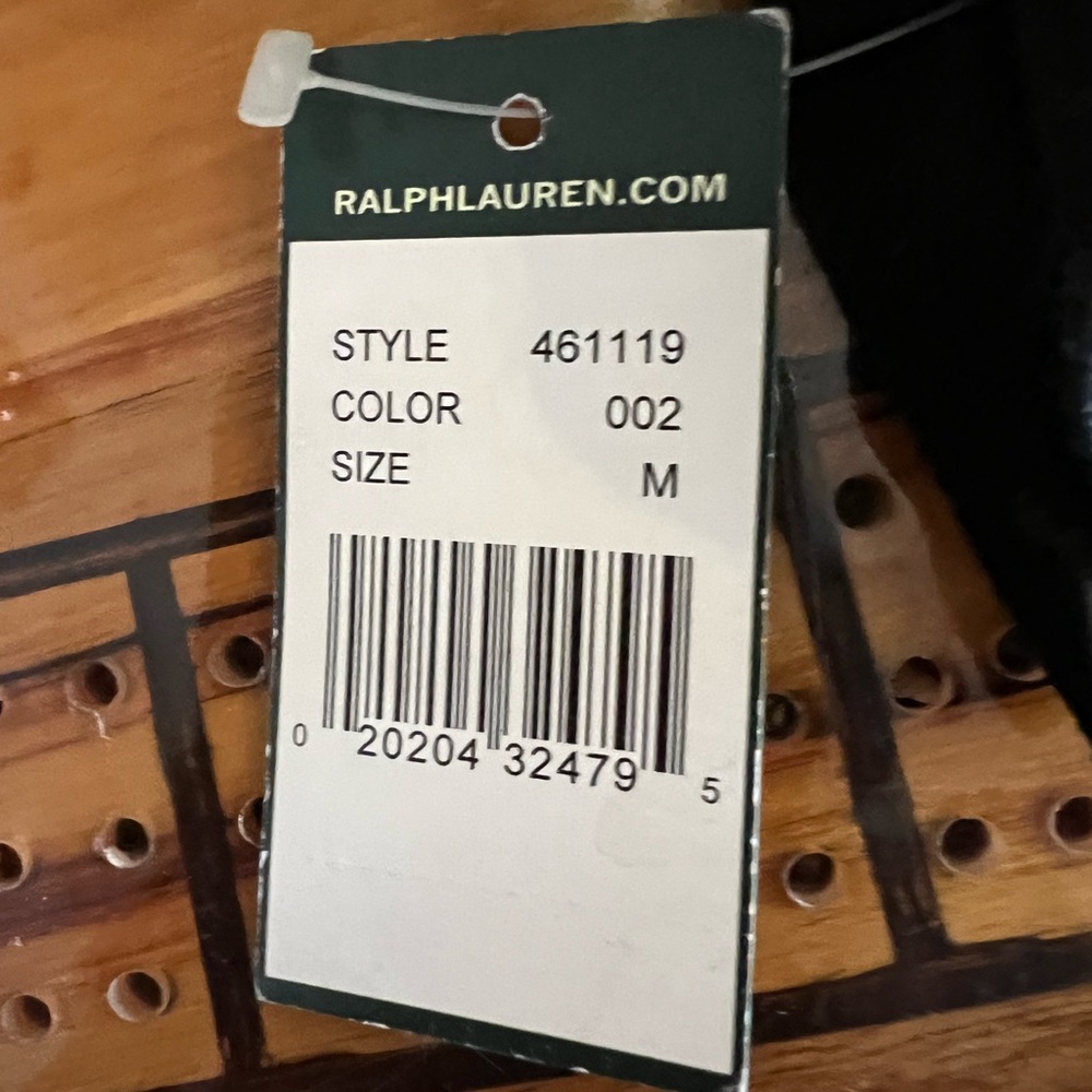 Lauren Ralph Lauren Black Leather Ladies Gloves. NWT. Size M - Picture 3 of 5